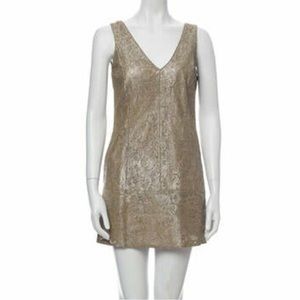 Vintage Diane von Furstenberg leather dress